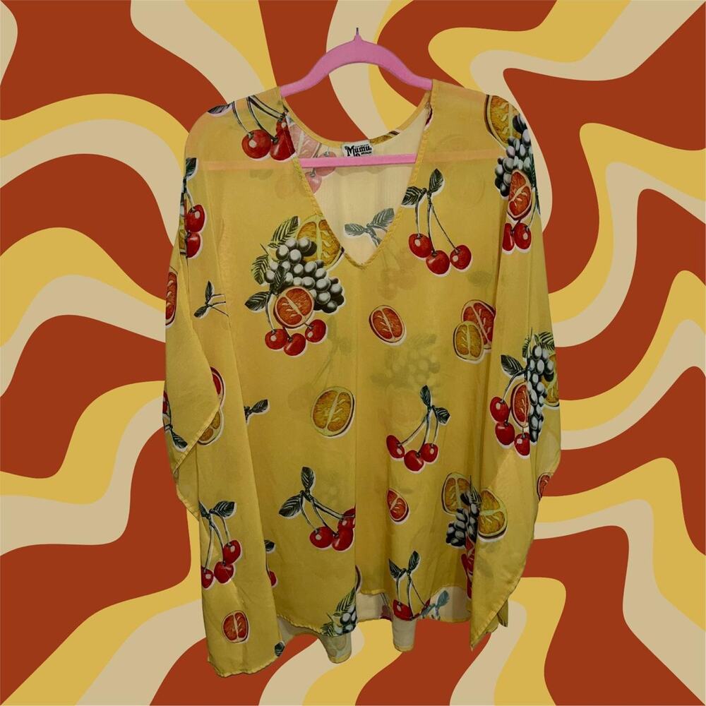 Show Me Your Mumu Fruit print cover up